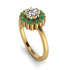 Double Halo Diamond Cushion Engagement Ring - Sharon No. 16