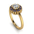 Double Halo Diamond Cushion Engagement Ring - Sharon No. 61 image 1