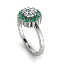 Double Halo Diamond Cushion Engagement Ring - Sharon No. 18 image 1