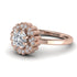 Double Halo Diamond Cushion Engagement Ring - Sharon No. 2 image 3