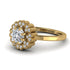 Double Halo Diamond Cushion Engagement Ring - Sharon No. 1