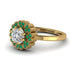 Double Halo Diamond Cushion Engagement Ring - Sharon No. 16 image 3