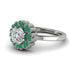 Double Halo Diamond Cushion Engagement Ring - Sharon No. 18 image 3