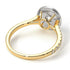 Two Tones Double Halo Diamond Ring - Zoey No. 77