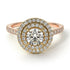 Two Tones Double Halo Diamond Ring - Zoey No. 76