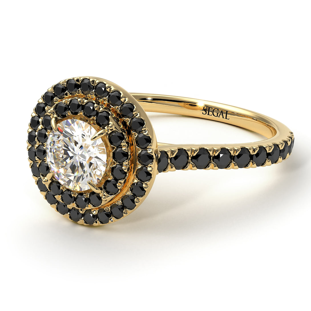 Double Halo Diamond Ring - Zoey No. 34