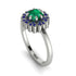 Double Halo Emerald Cushion Engagement Ring - Sharon No. 66 image 1