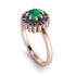 Double Halo Emerald Cushion Engagement Ring - Sharon No. 65 image 1