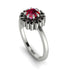 Double Halo Ruby Cushion Engagement Ring - Sharon No. 42 image 1