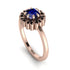Double Halo Sapphire Cushion Engagement Ring - Sharon No. 44 image 1