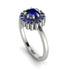 Double Halo Sapphire Cushion Engagement Ring - Sharon No. 75 image 1