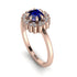 Double Halo Sapphire Cushion Engagement Ring - Sharon No. 14 image 1