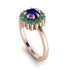 Double Halo Sapphire Cushion Engagement Ring - Sharon No. 29 image 1