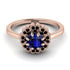 Double Halo Sapphire Cushion Engagement Ring - Sharon No. 44 image 2