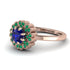 Double Halo Sapphire Cushion Engagement Ring - Sharon No. 29 image 3