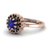 Double Halo Sapphire Cushion Engagement Ring - Sharon No. 44 image 3