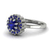 Double Halo Sapphire Cushion Engagement Ring - Sharon No. 75