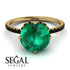 Double Hidden Halo Emerald Engagement Ring - Angelina No. 34 image 3