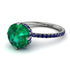 Double Hidden Halo Emerald Engagement Ring - Angelina No. 66 image 1