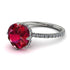 Double Hidden Halo Ruby Engagement Ring - Angelina No. 12 image 1