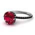 Double Hidden Halo Ruby Engagement Ring - Angelina No. 42