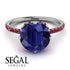 Double Hidden Halo Sapphire Engagement Ring - Angelina No. 60 image 3