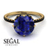 Double Hidden Halo Sapphire Engagement Ring - Angelina No. 43