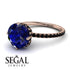 Double Hidden Halo Sapphire Engagement Ring - Angelina No. 44 image 10