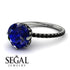 Double Hidden Halo Sapphire Engagement Ring - Angelina No. 45