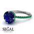 Double Hidden Halo Sapphire Engagement Ring - Angelina No. 30 image 10