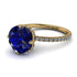 Double Hidden Halo Sapphire Engagement Ring - Angelina No. 13 image 1