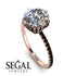 Double Hidden Halo Diamond Engagement Ring - Angelina No. 32