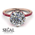 Double Hidden Halo Diamond Engagement Ring - Angelina No. 47