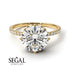 Double Hidden Halo Diamond Engagement Ring - Angelina No. 1 image 6