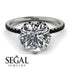 Double Hidden Halo Diamond Engagement Ring - Angelina No. 33 image 13