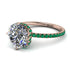 Double Hidden Halo Diamond Engagement Ring - Angelina No. 17