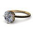 Double Hidden Halo Diamond Engagement Ring - Angelina No. 31
