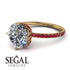 Double Hidden Halo Diamond Engagement Ring - Angelina No. 46