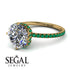 Double Hidden Halo Diamond Engagement Ring - Angelina No. 16