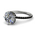Double Hidden Halo Diamond Engagement Ring - Angelina No. 33 image 12