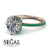 Double Hidden Halo Diamond Engagement Ring - Angelina No. 17