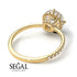 Double Hidden Halo Diamond Engagement Ring - Angelina No. 1 image 7