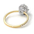 Two Tones Double Hidden Halo Diamond Engagement Ring - Angelina No. 77