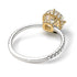 Two Tones Double Hidden Halo Diamond Engagement Ring - Angelina No. 77