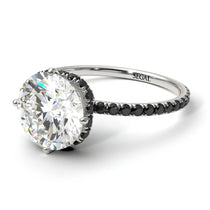 Double Hidden Halo Diamond Engagement Ring - Angelina No. 33 image 1