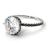 Double Hidden Halo Diamond Engagement Ring - Angelina No. 33 image 1