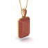 Elegant Dog Tag Men Ruby Pendant - Robert No. 10