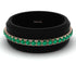 Elegant Men's Emerald Black Ring - Jayden No. 14