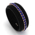 Elegant Men's Sapphire Black Ring - Jayden No. 11