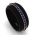 Elegant Men's Sapphire Black Ring - Jayden No. 10